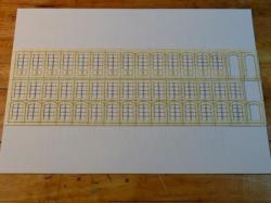 Planche de fenêtres avec vitrages